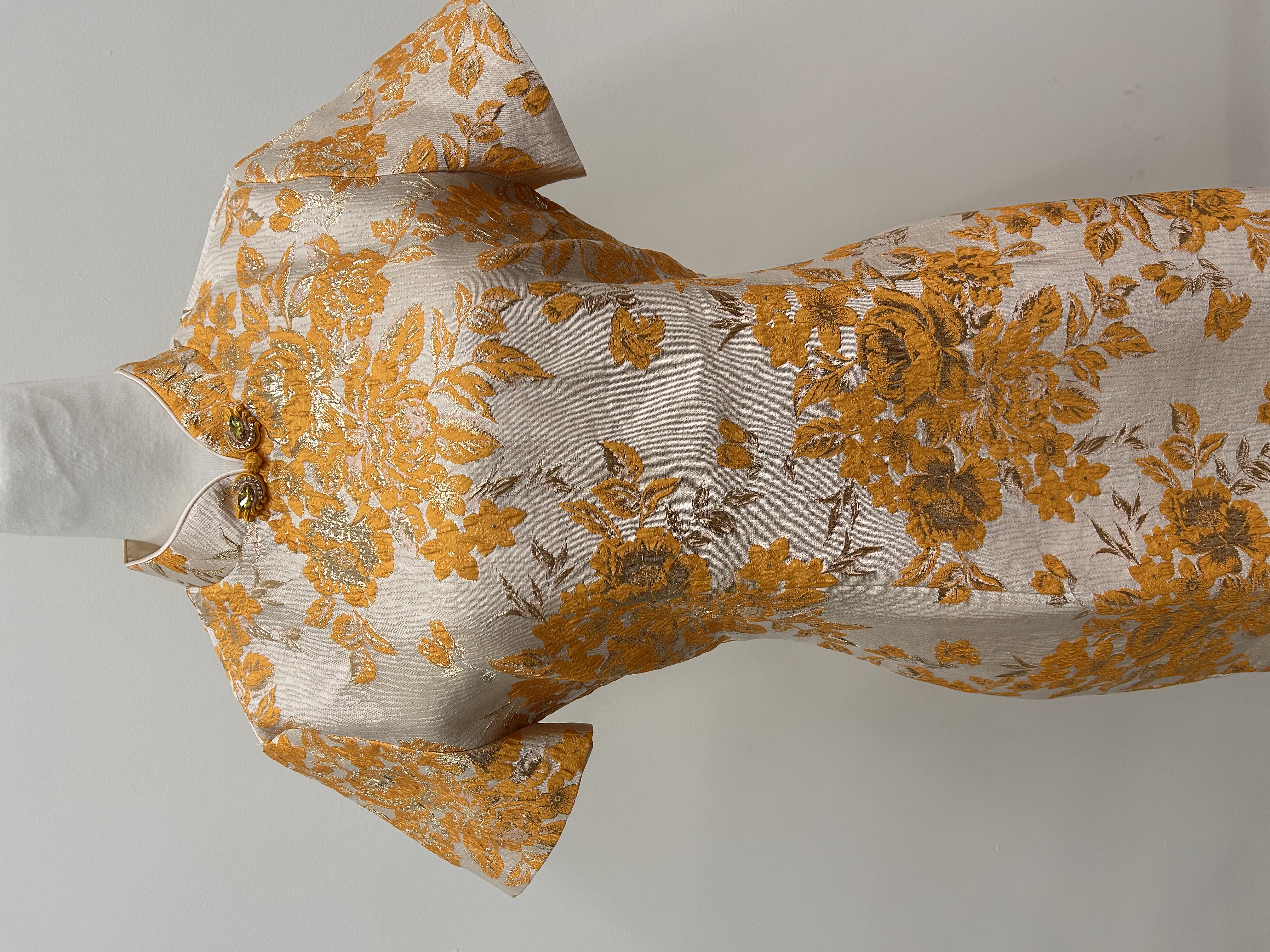 566.WB Embroidered Sleeve Qipao