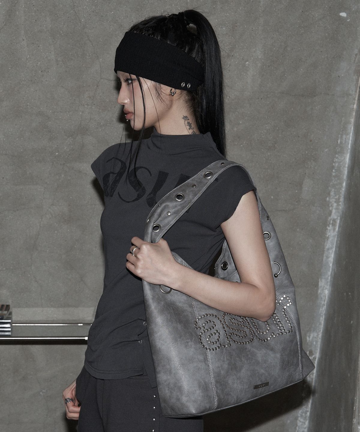 🇰🇷訂購｜asur｜Crash Eyelet Shoulder Bag 3色