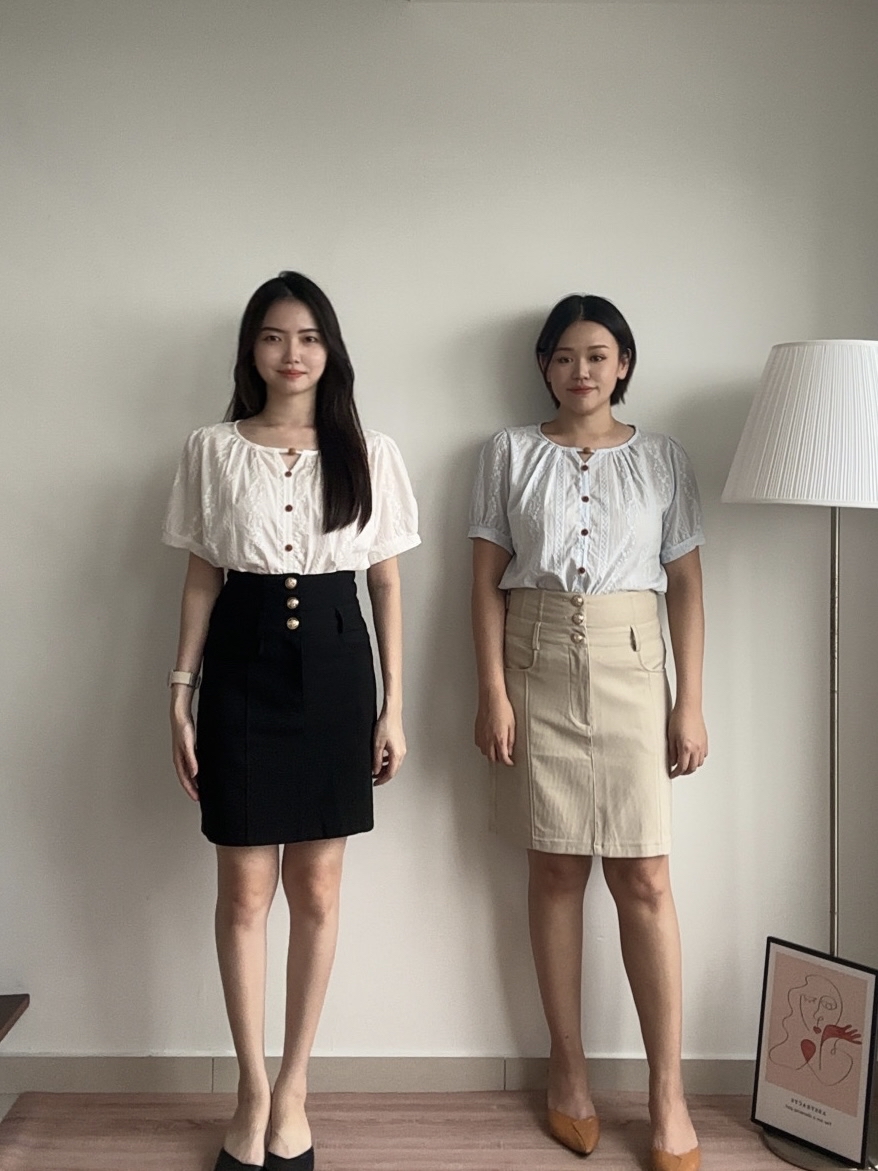S1996 High Waisted Pencil Skirt - 3 Colors 