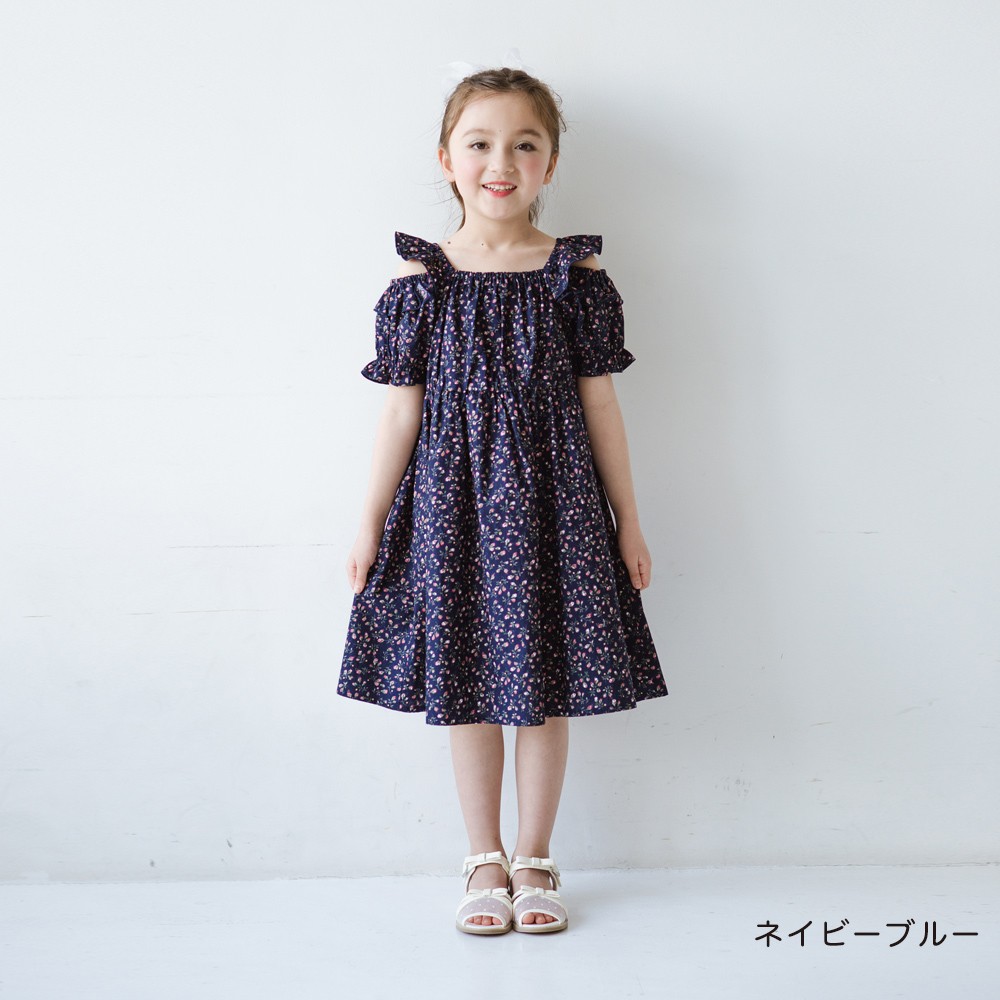 🆕【⭐訂購⭐】🌀 🇯🇵 日本直送 碎花 荷葉邊 露肩 連身裙［2款選］ 🌀[ELDA-0079][260509]