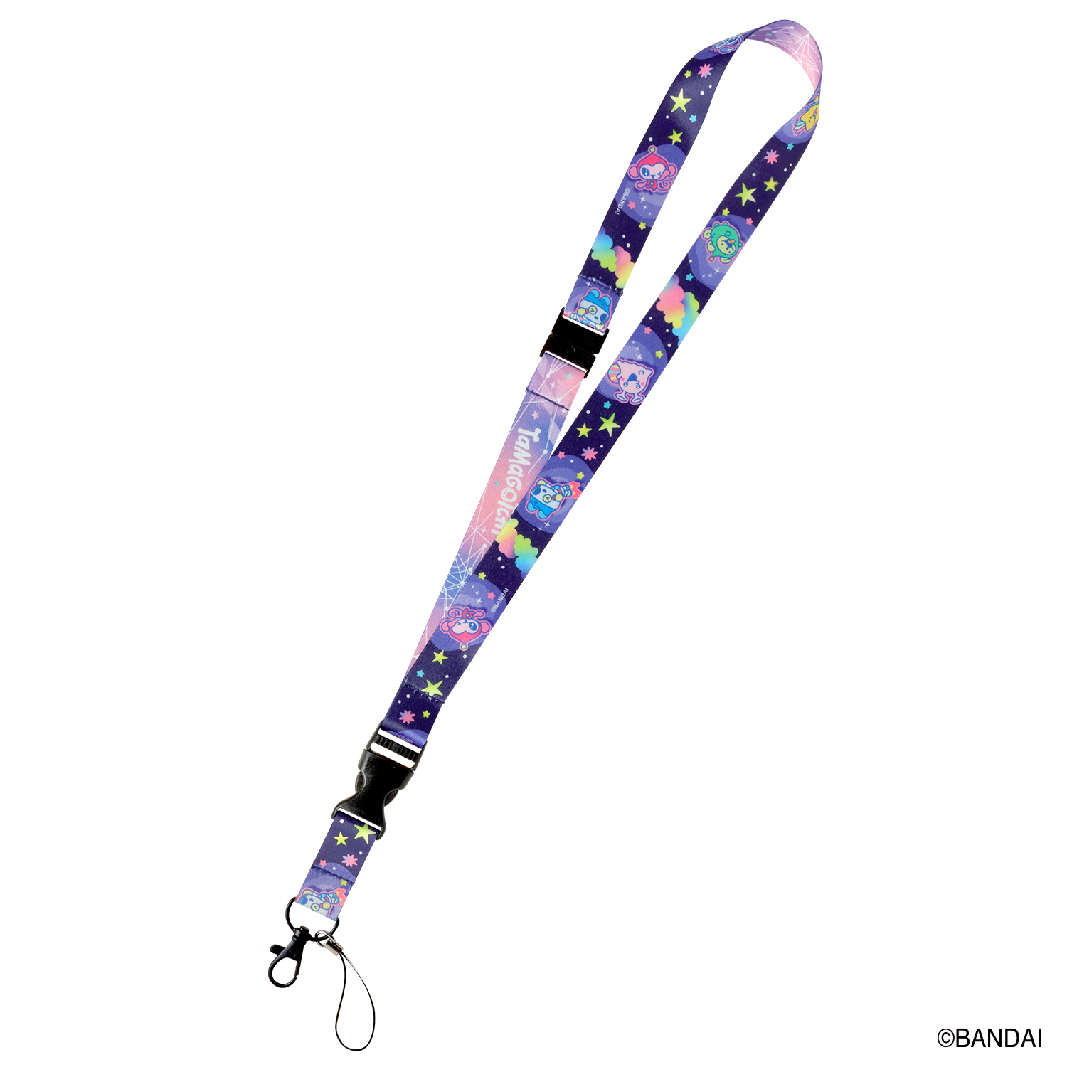 (預訂訂金 $59) (總價 $59) Bandai Tamagotchi Paradise Lanyard Black 黑色掛繩 (行版) 