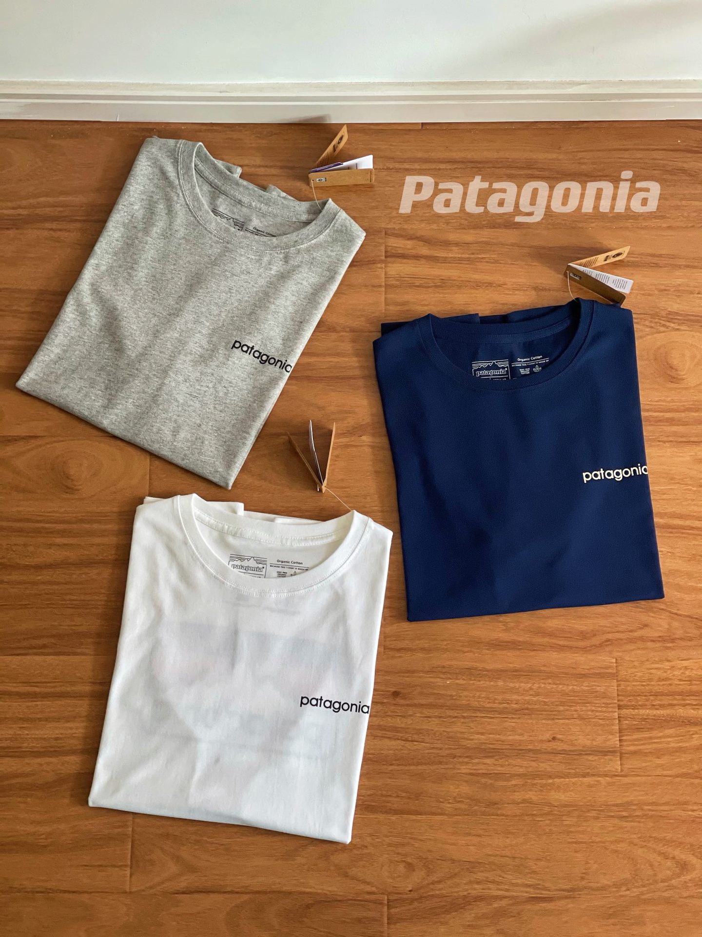 預訂 Pata gonia 山脈男女情侶環保短袖Tee