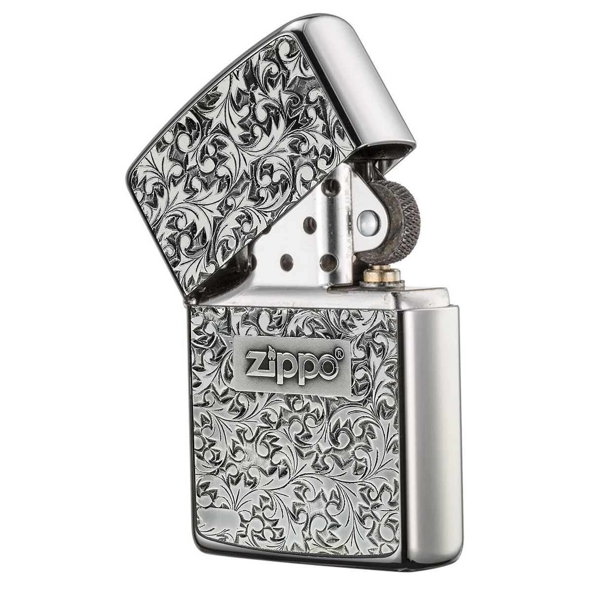 ZBT-5-231f  / ZA-5-231f 日版 唐草加厚版-銀色 | ZIPPO 指定授權經銷商 |美國製造 | 收藏