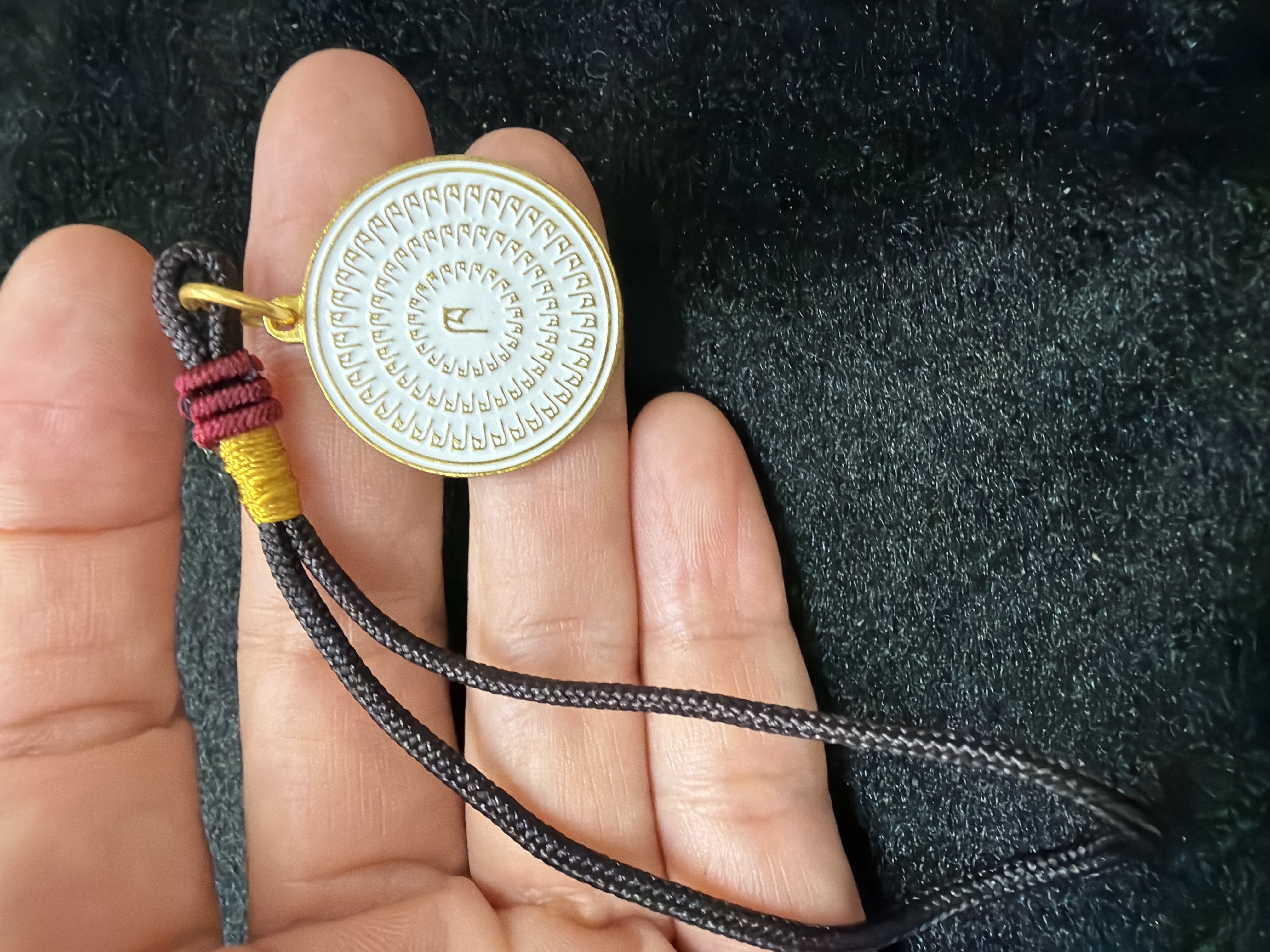 ཁཁཁཁཁ藏傳回遮牌（白）防是非、小人（2cm)