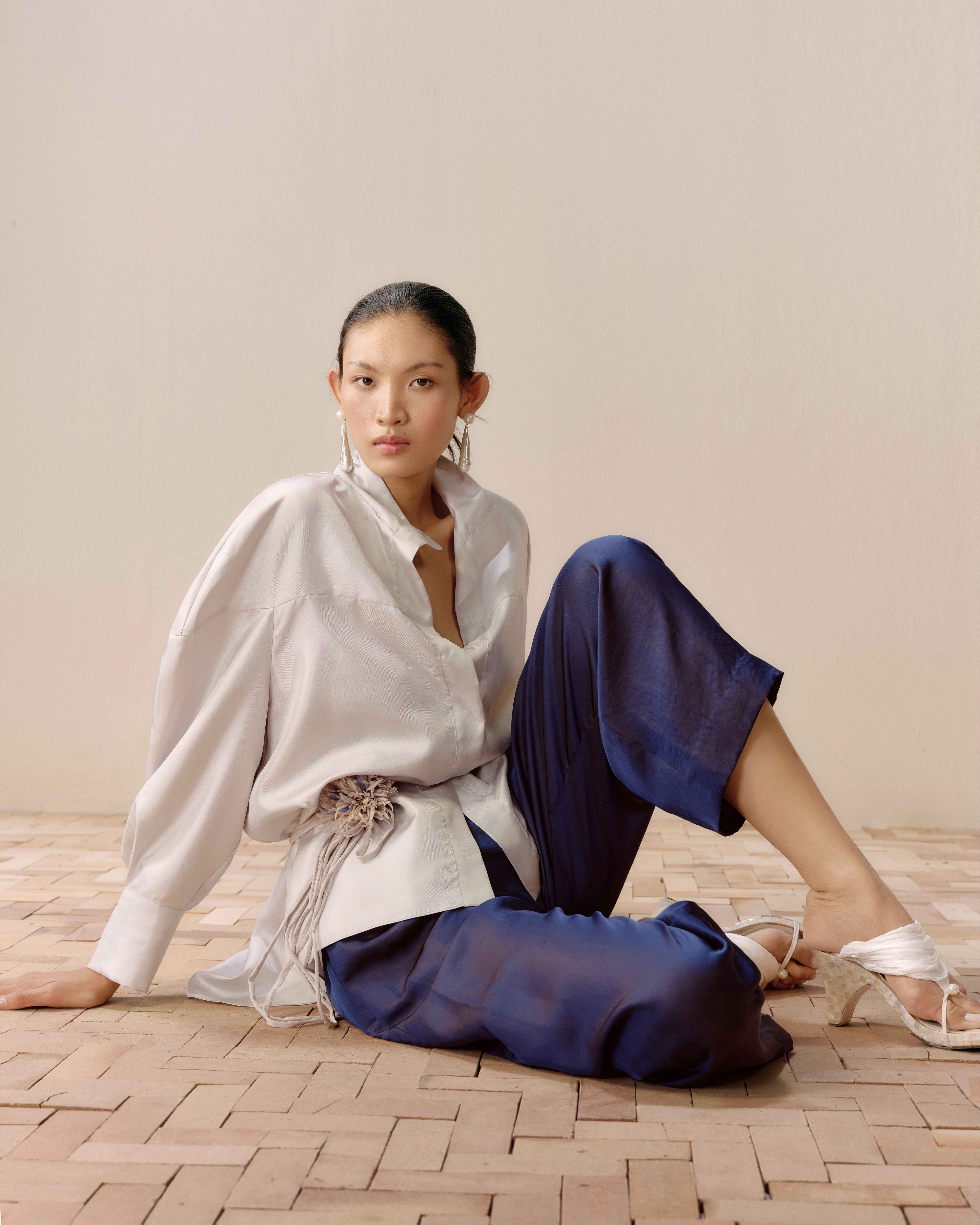 High Neck Lacquer Shirt