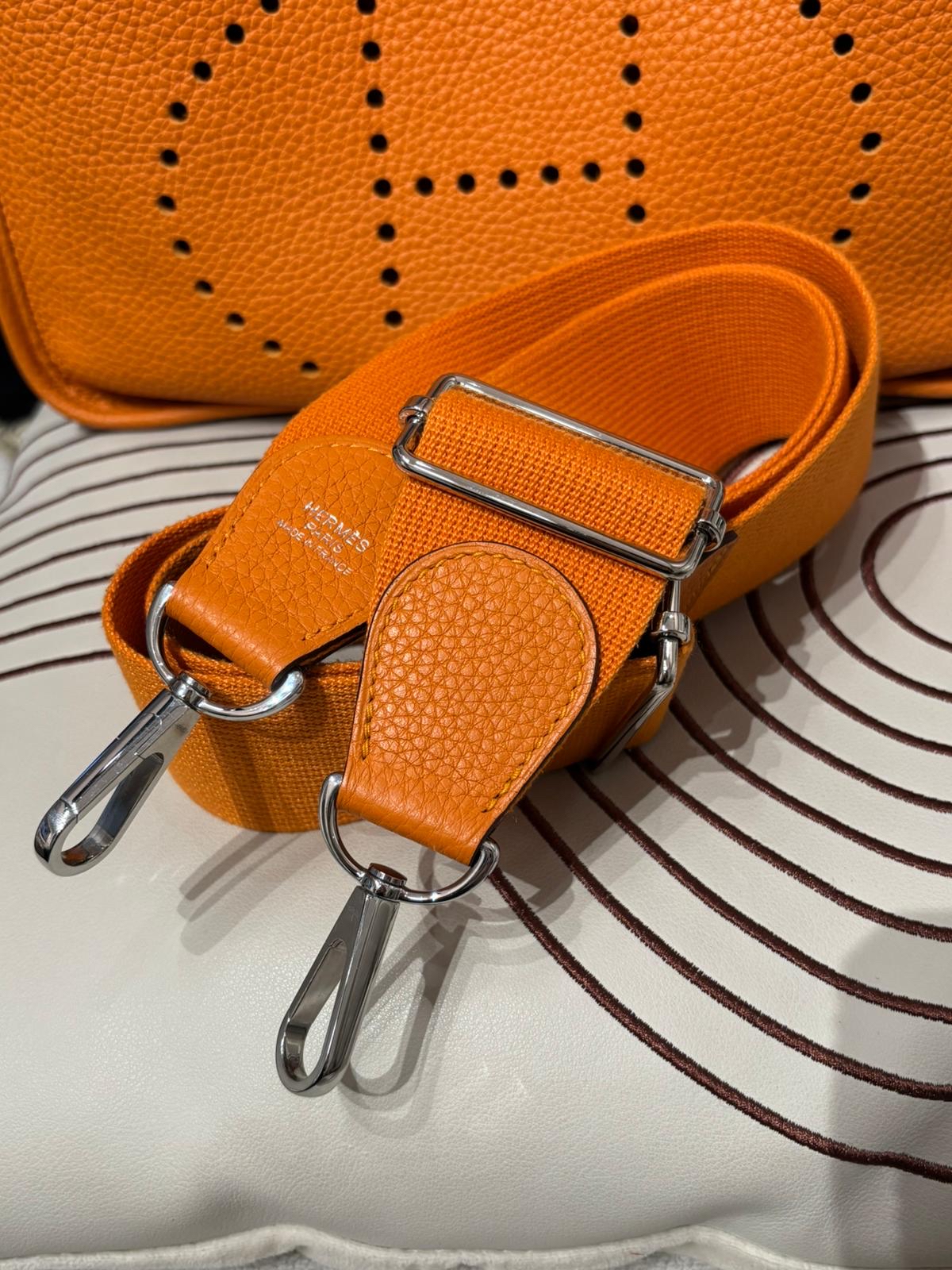 Hermes evelyne 29, Stamp C 杏脯色 TC粒粒牛皮 100%Authentic ,98%new ✅塵袋