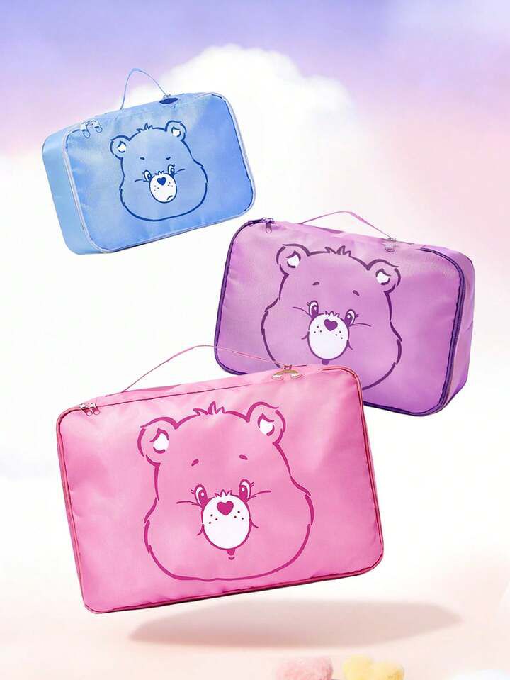可愛熊熊旅行收納包