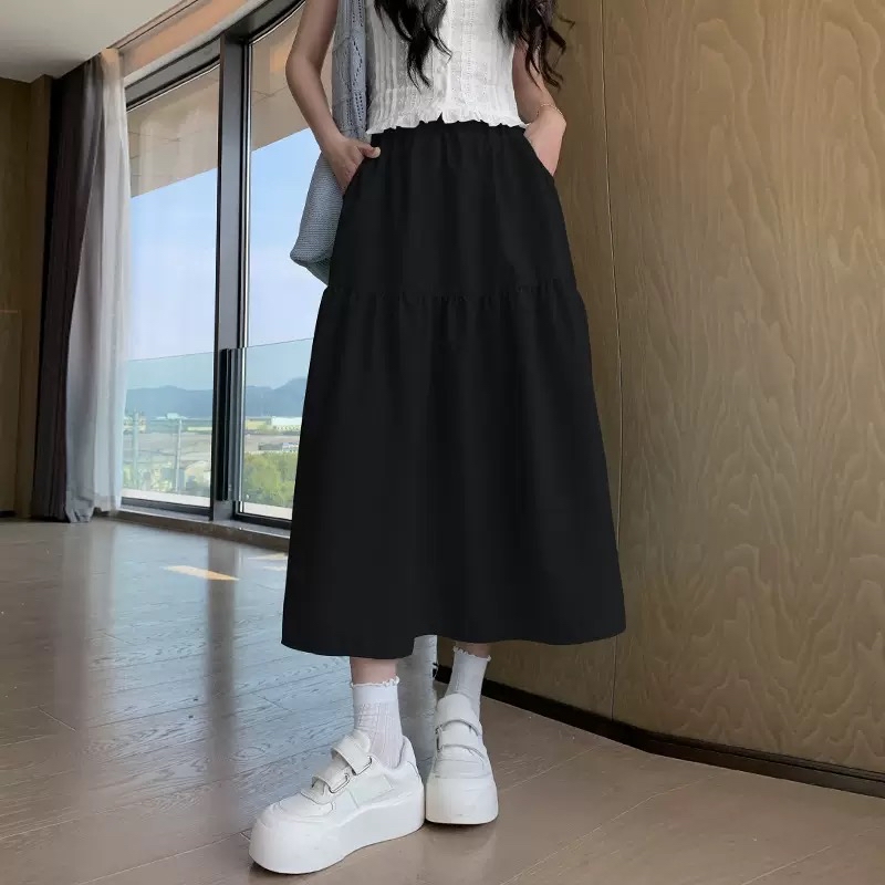 山本半身裙 遮胯A字裙