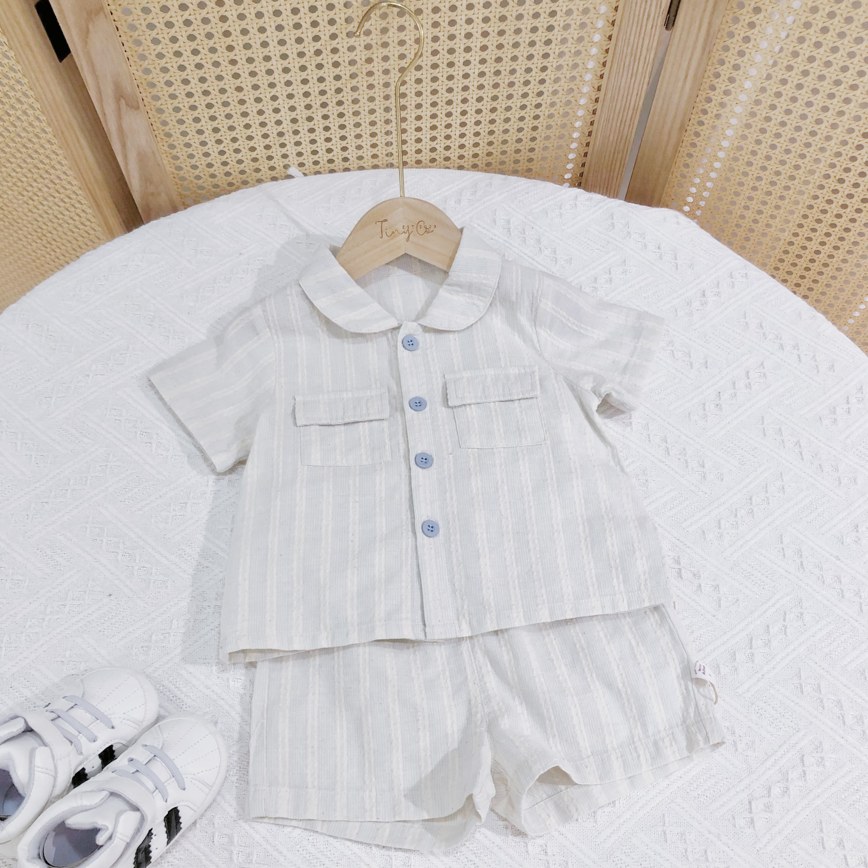 Baby Boy Casual Striped Outfit 