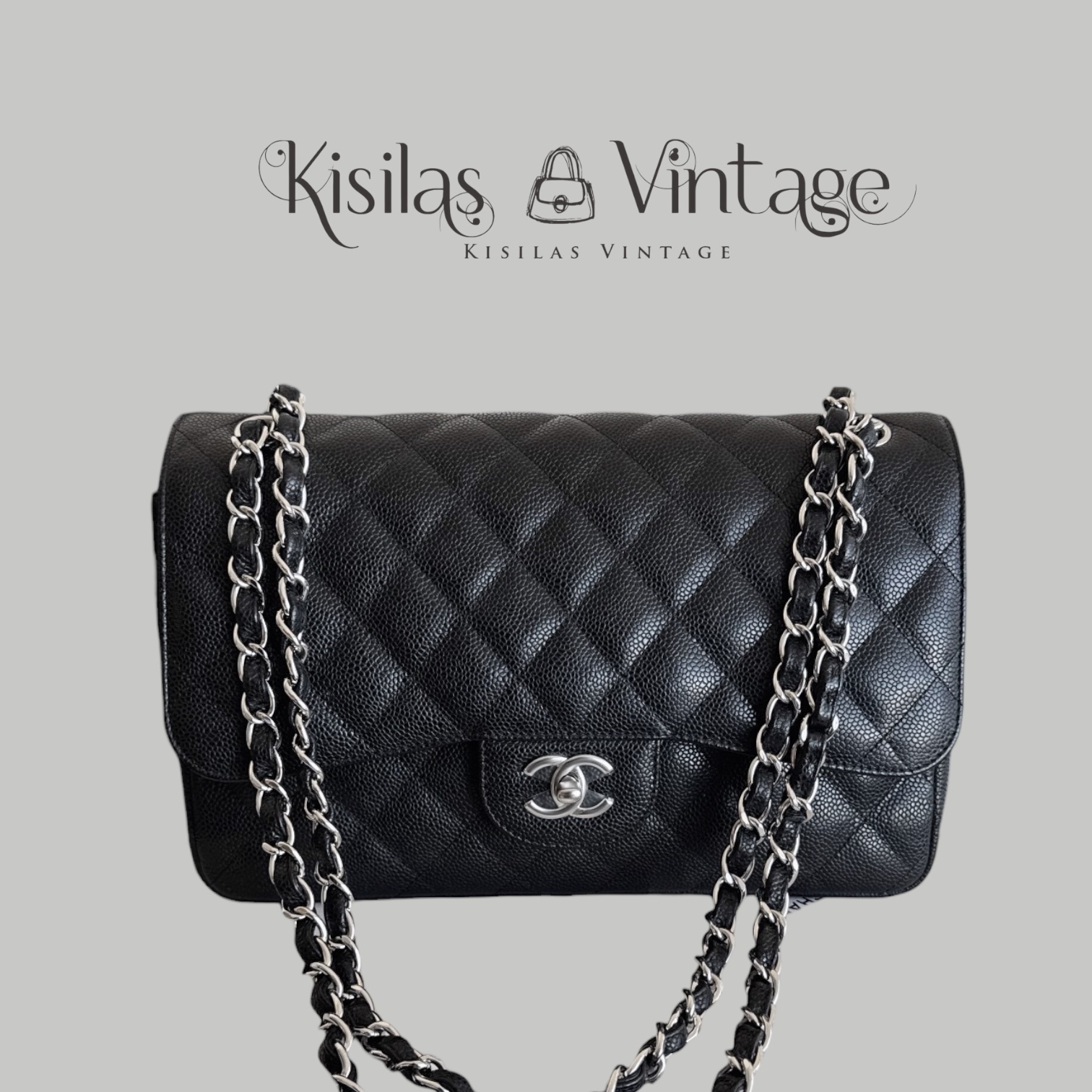 Chanel Caviar Jumbo SHW 