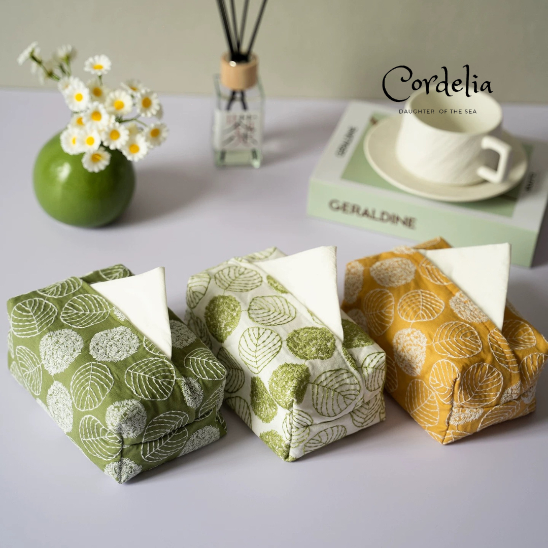 Cordelia森林之葉刺繡紙巾套