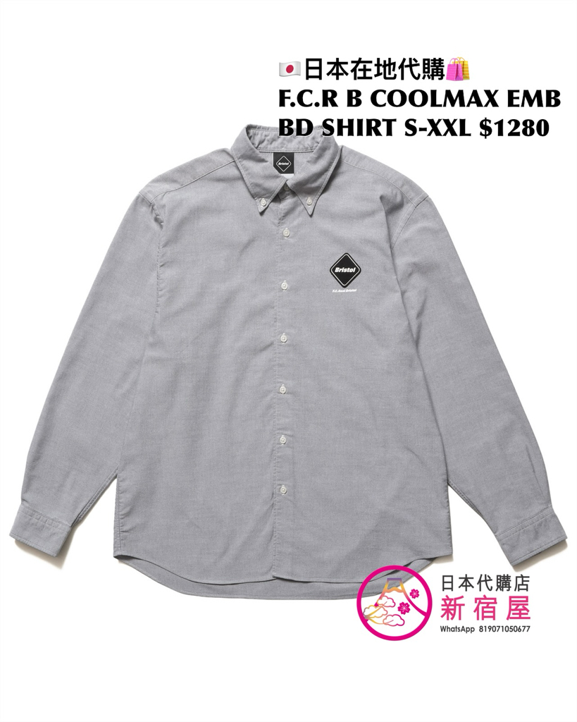 F.C.REAL BRISTOL COOLMAX EMBLEM B.D SHIRT