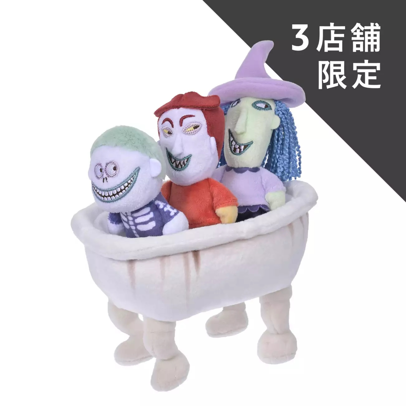 🌸 【預訂】Lock, Shock, and Barrel stanDs 公仔<日本限定> - 2026 TIM BURTON'S THE NIGHTMARE BEFORE CHRISTMAS