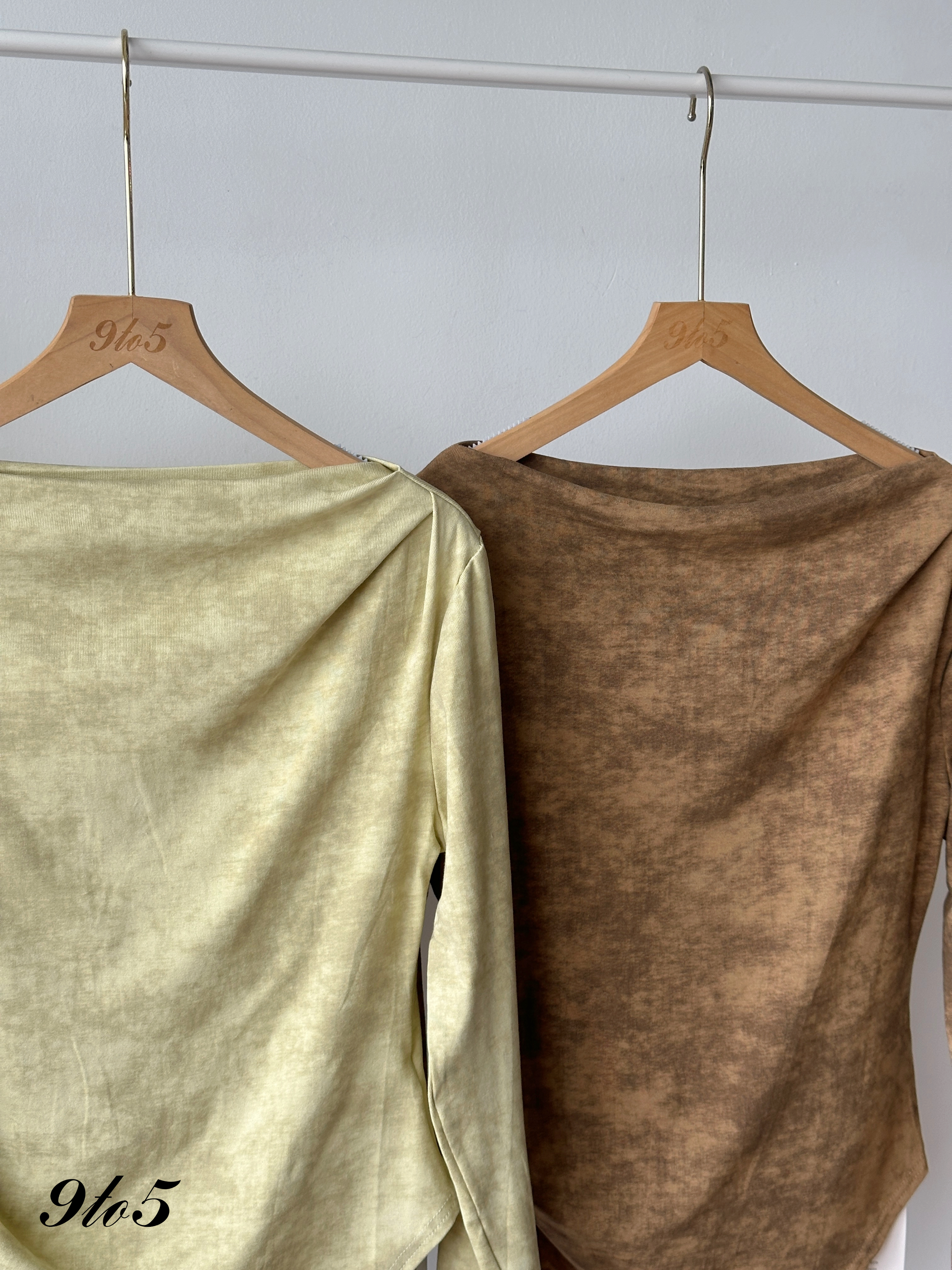 T4415 Long Sleeve Boat Neck Top - 4 Colors 