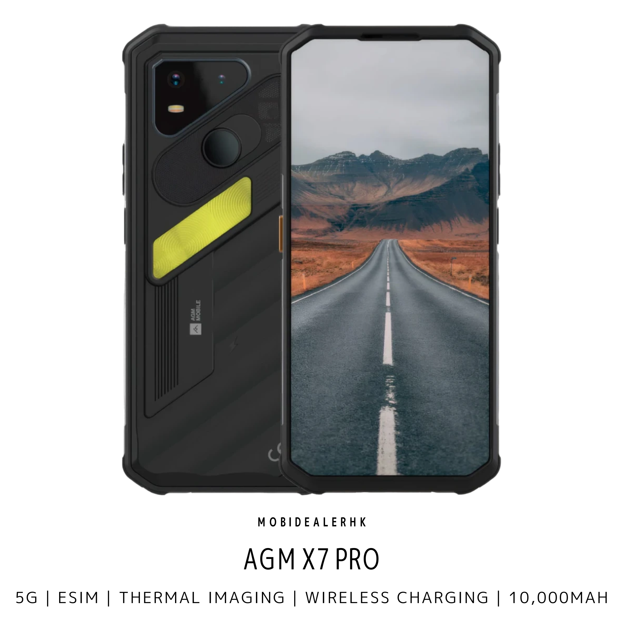 AGM X7 Pro 5G三防手機｜熱成像 10000mAh｜MobiDealerHK