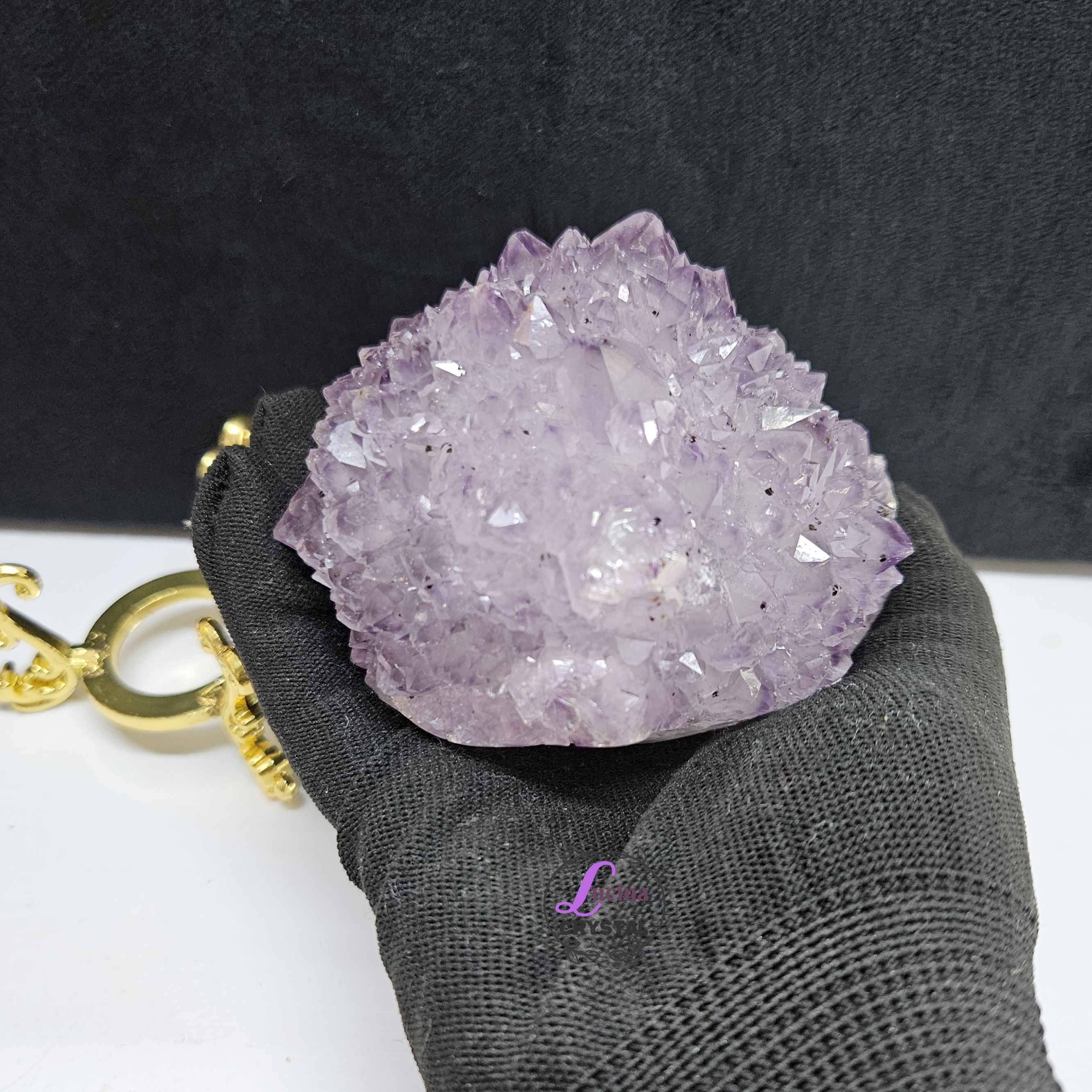 (Co#LC8554) 骨幹紫水晶花/Elestial Amethyst Flower 