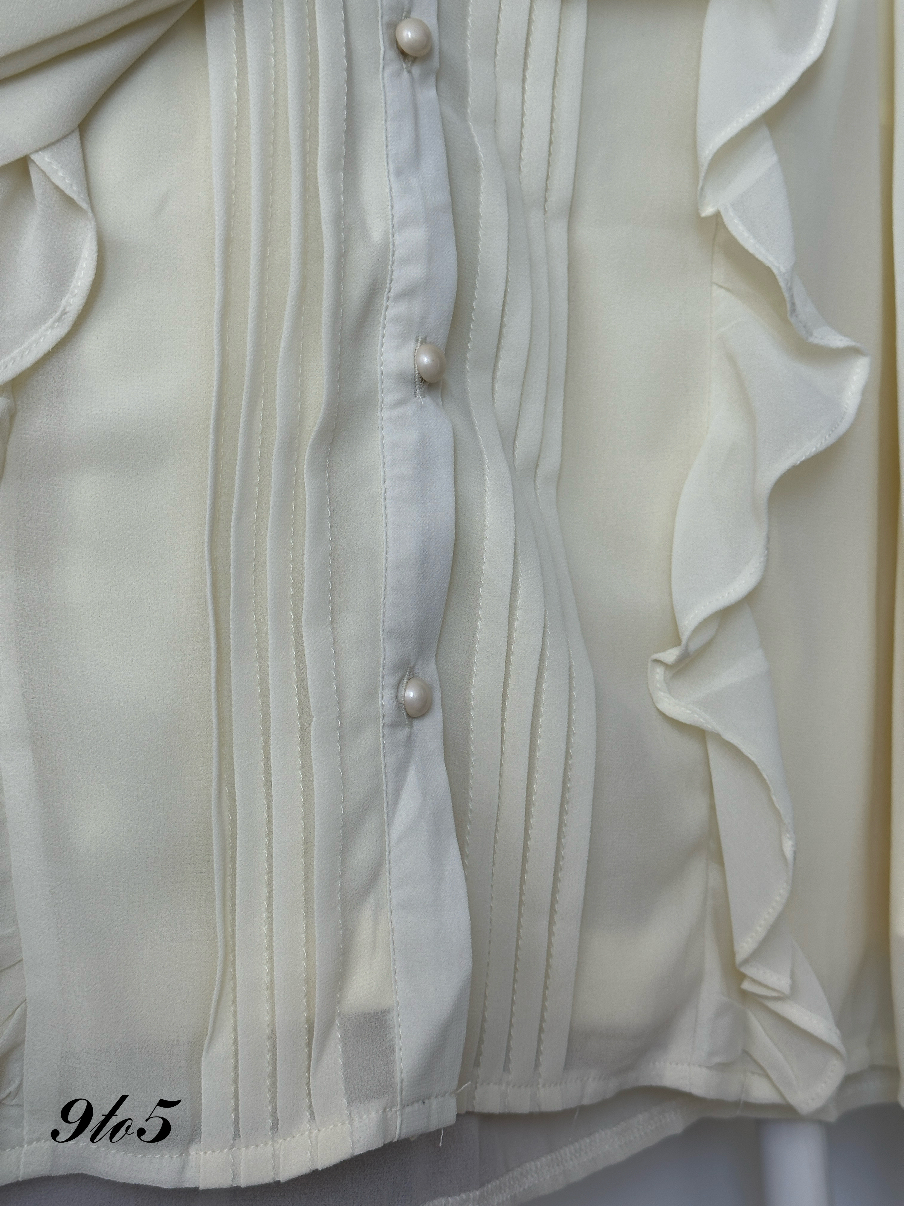 T3990 Bow-tie Ruffle Blouse - 3 Colors