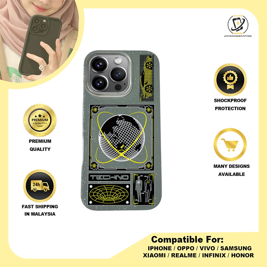 BLING CASE PHONE FOR IPHONE - DESIGN TECHNO A