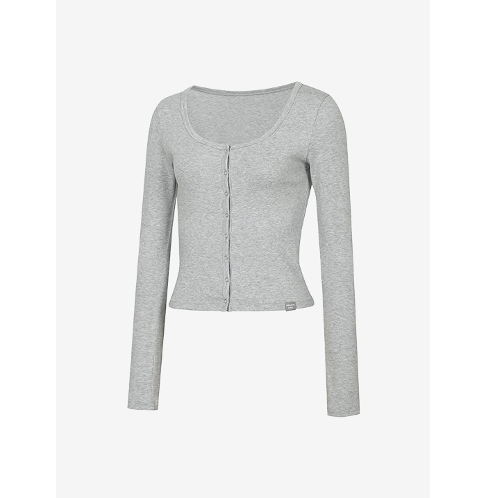 初春款小U領Cardigan 預購_Round Neck Button-Up Cardigan by Grandeline