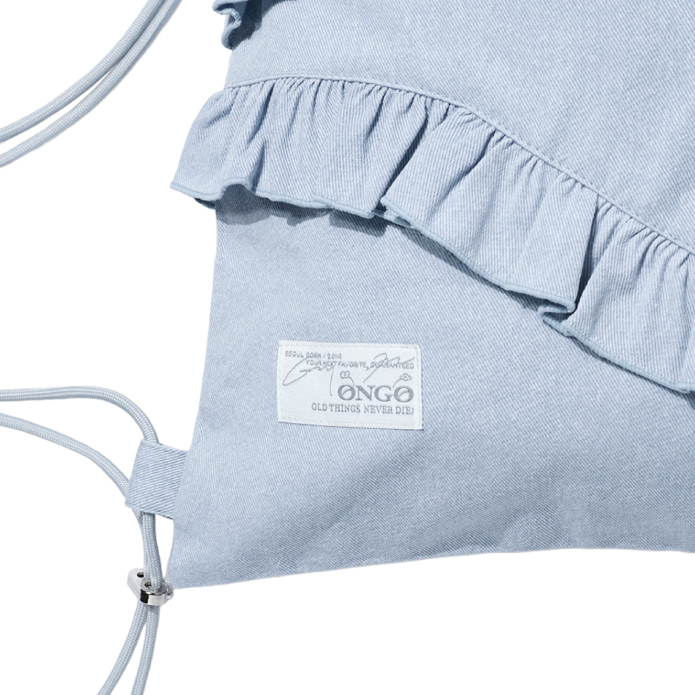 ONGO - Flower Knot Ruffle Bag_Sky 