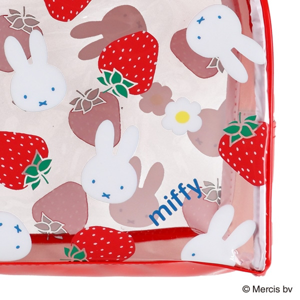 🇯🇵預訂 日本直送🇯🇵Miffy草莓圖案拉鍊游泳袋沙灘袋
