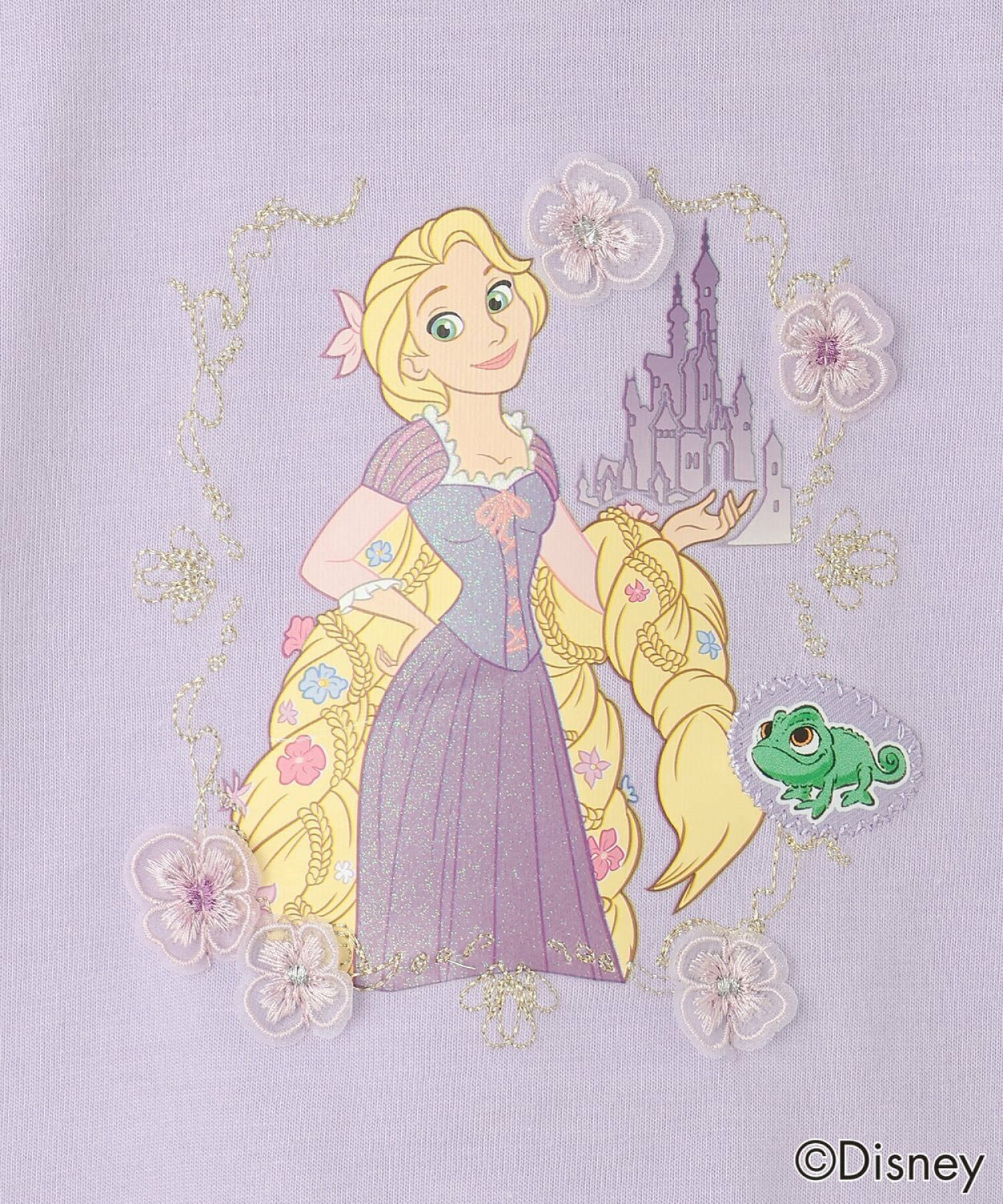 🆕【⭐訂購⭐】🌀🇯🇵 日本直送🇯🇵 #DisneyPrincess 立體花朵 貼花 刺繡 荷葉邊 短袖tee［5款選］🌀 [ELEA-0205][260623]