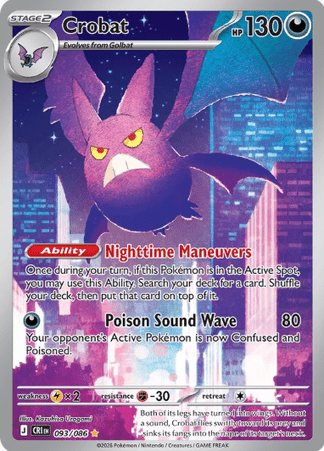 Pokemon TCG Chaos Rising - Crobat-093/086