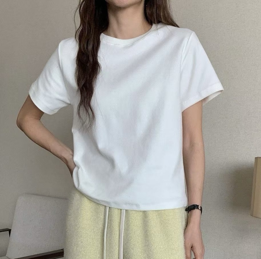 Made in Korea 🇰🇷高質彈性棉tee