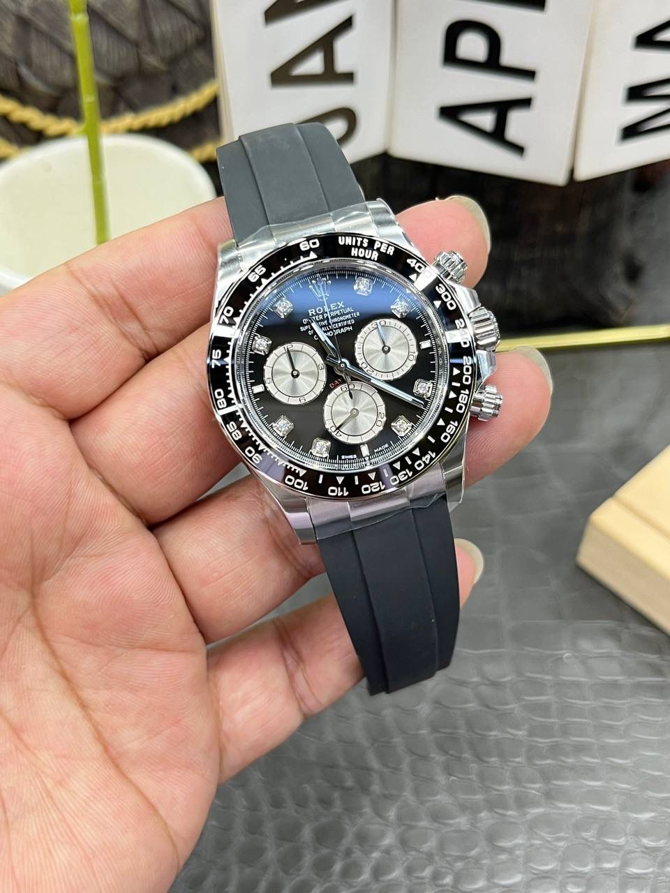 劳力士迪通拿系列/40mm银壳钻面/搭载4131全自动机械计时码🌟