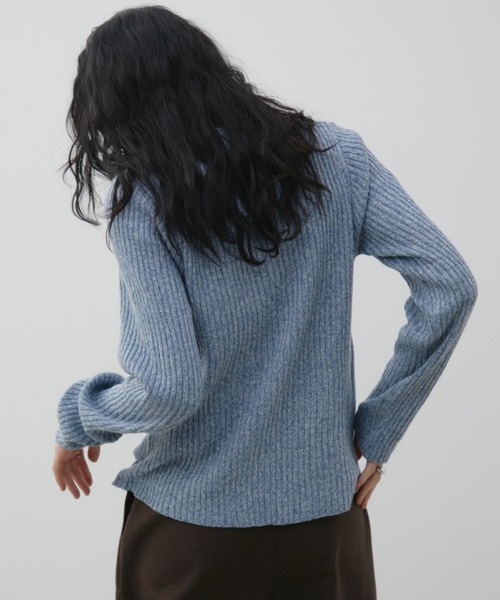 金屬鈕羅紋針織Polo上衣【JT020】