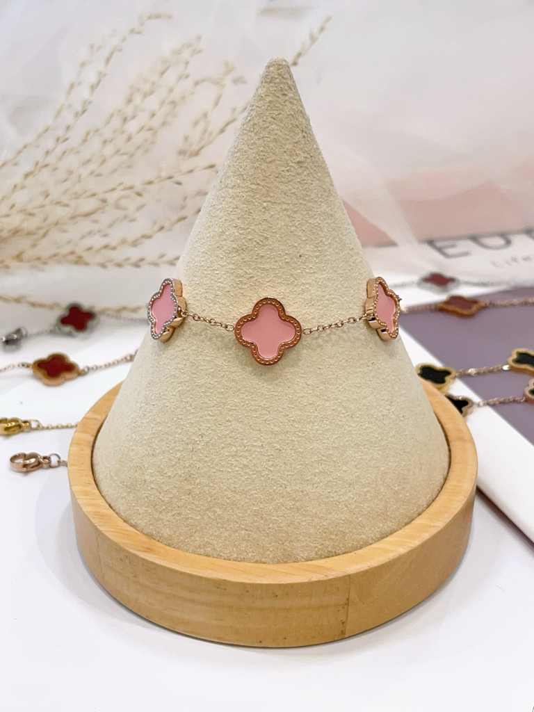 边边不同色四叶草钛钢手链🍀