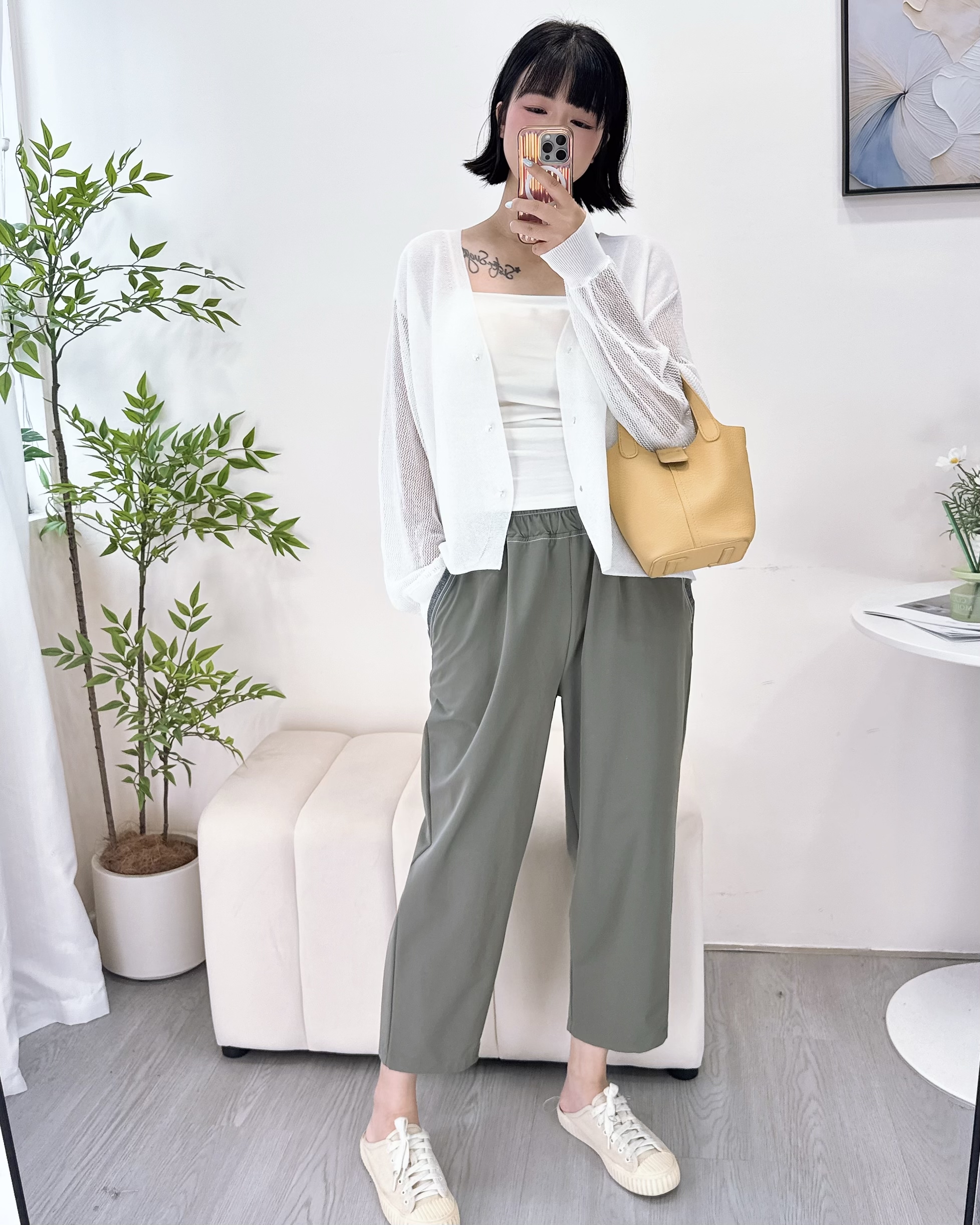 超舒服彈性爽料九分褲 3色