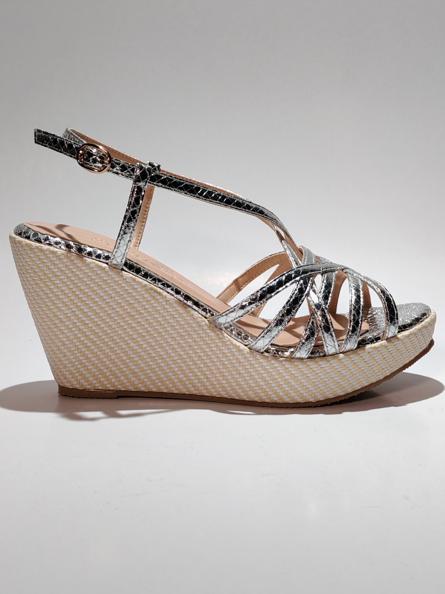 LOLA WEDGE SILVER