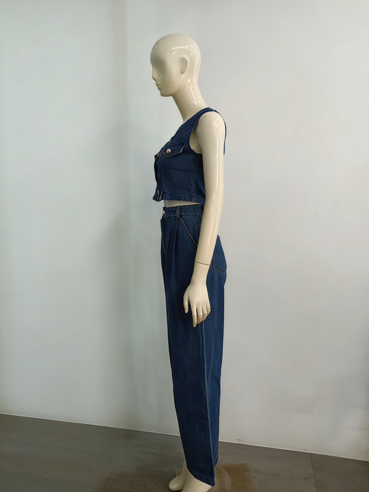 Indigo Chic Vest Set M151