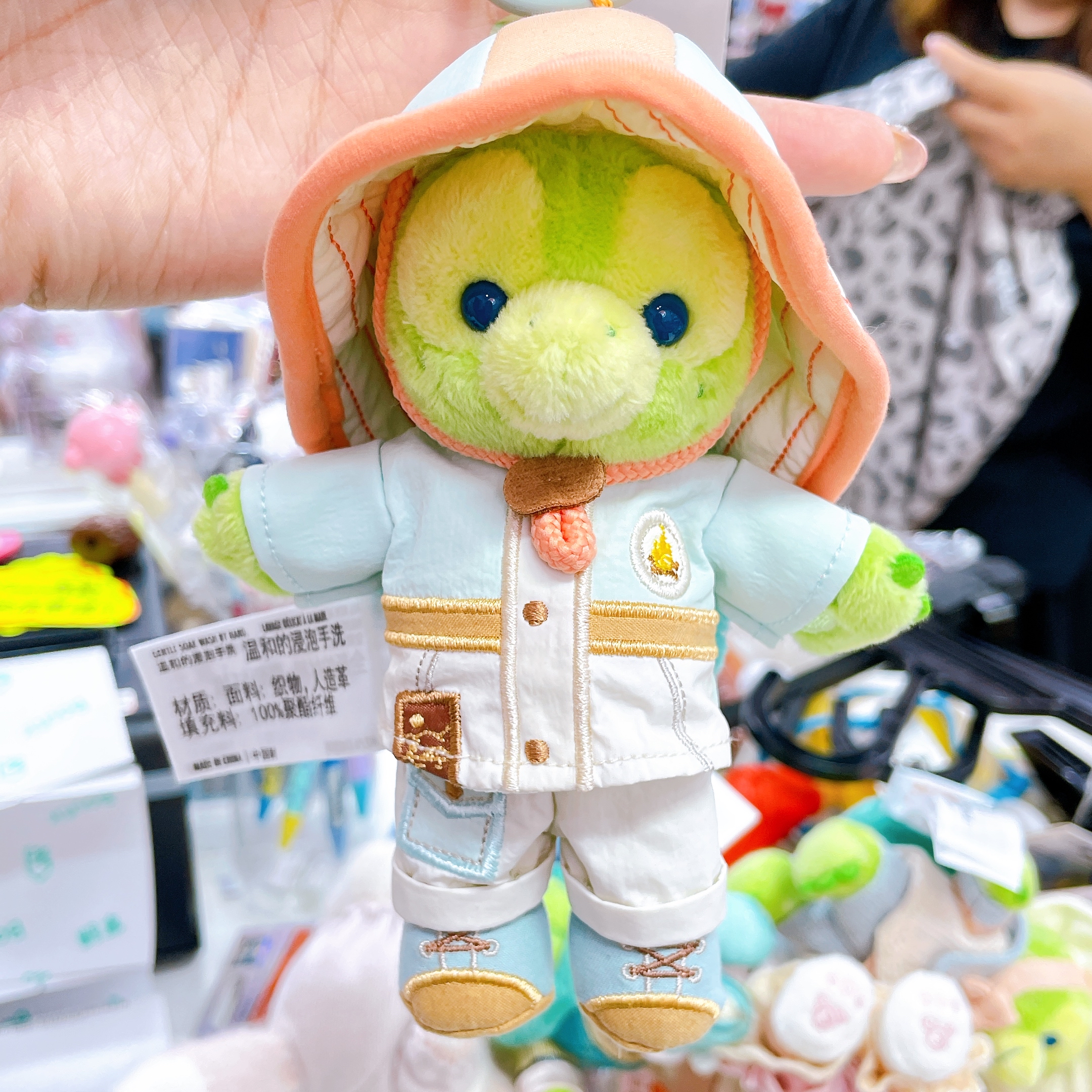 上海迪士尼樂園園內限定 duffy and friemd olu系列公仔掛飾 