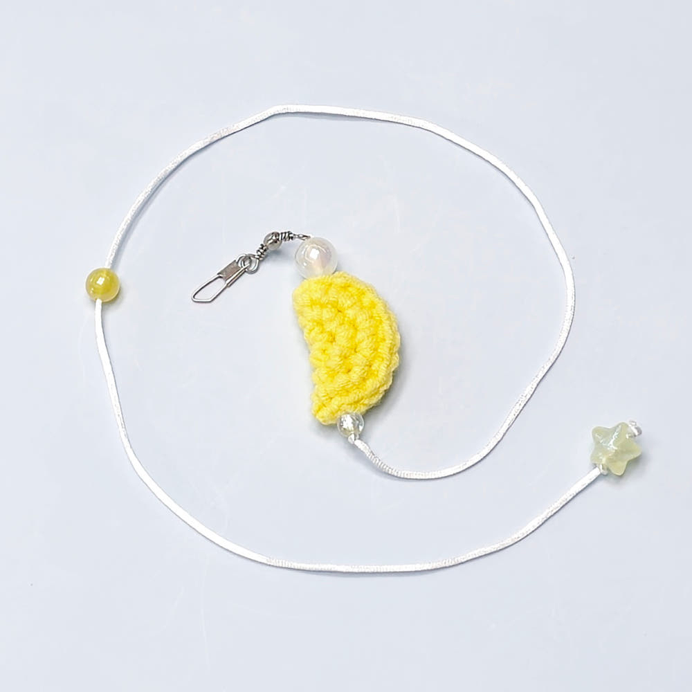 韓國 🇰🇷 handmade 編織 new moon 替換逗貓頭 （顏色隨機發出）