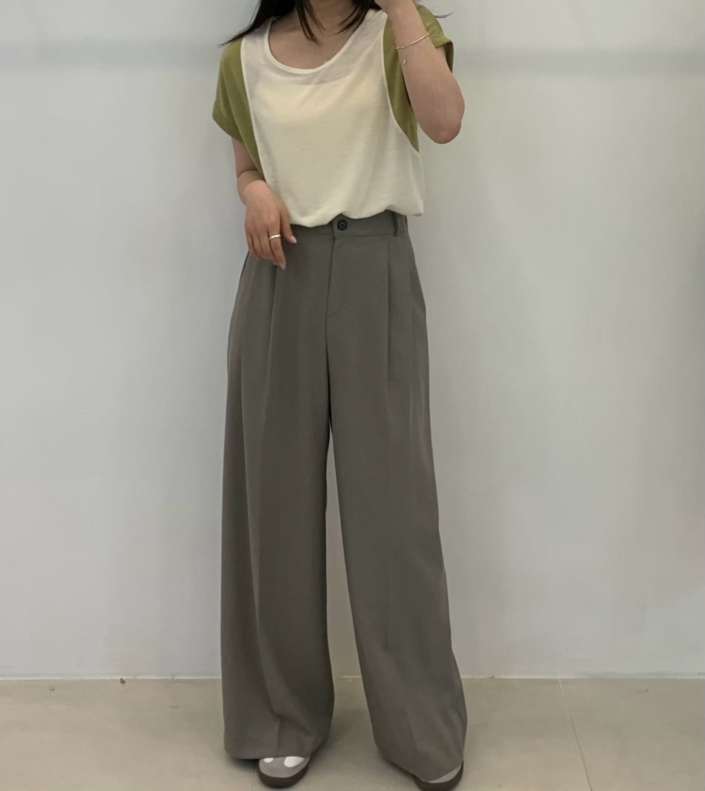 FP22_04 假2件背心STYLE  天絲TEE (4色)