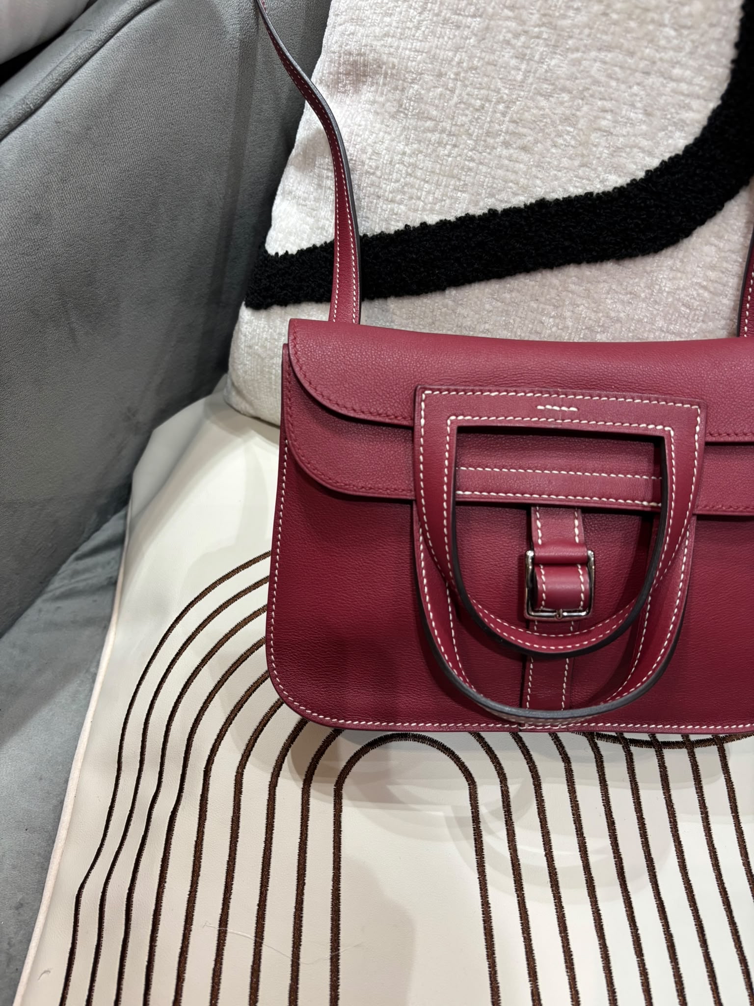 Hermes mini halzan  STAMP T 100%Authentic, 98%new ✅塵袋 