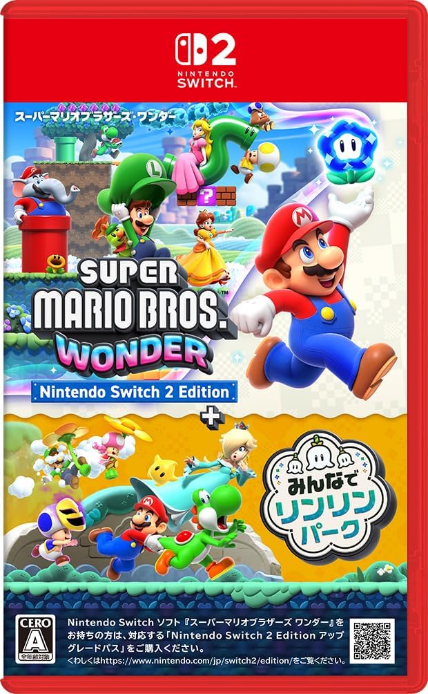 (日版) Nintendo Switch 2 超級瑪利歐兄弟 驚奇 Nintendo Switch 2 Edition + 同遊鈴鈴公園 NS2 Super Mario Bros. Wonder (中英日文字幕)