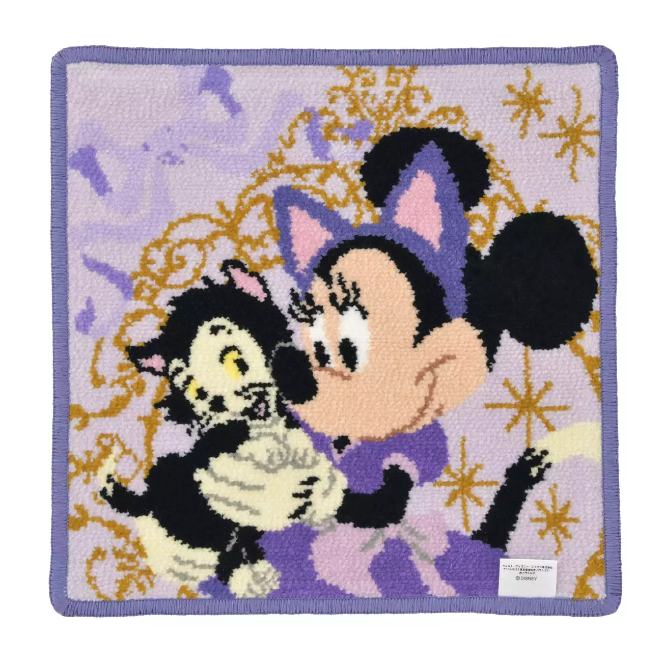 🌸 【預訂】Minnie & Figaro Mini Towel - CAT MINNIE AND FIGARO - 2027 DISNEY HALLOWEEN