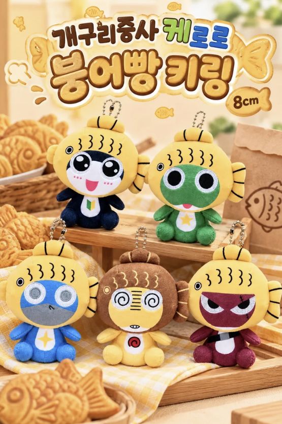 Keroro軍曹 - 韓國 Keroro 鯛魚燒 公仔