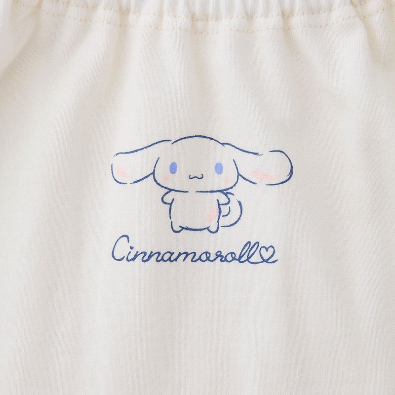 🇯🇵預訂 日本直送🇯🇵Sanrio兩色人物印花碎花格紋花邊蝴蝶結短袖上衣