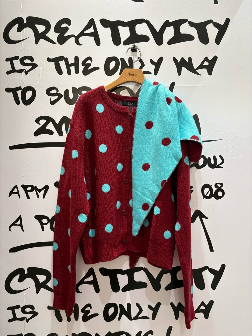 (2026FW) 2ND K - CARDIGAN WITH SCARF