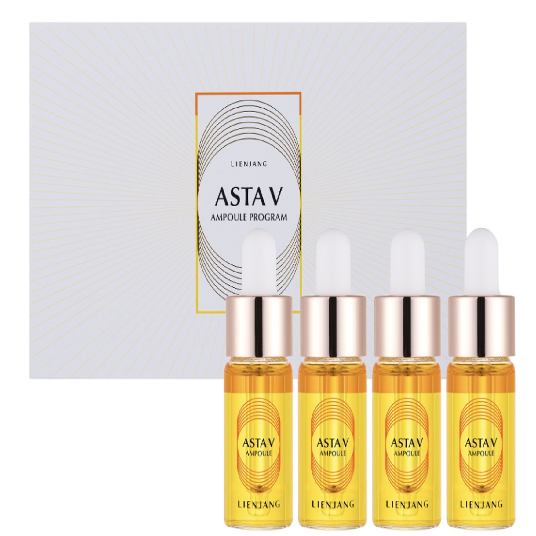  麗妍常 LIENJANG ASTA V 抗氧化精華 (童顏安瓶）ASTA V Ampoule (10ml*4ea) (LJ001)**送神經醯胺抗皺面霜中樣3ML一支