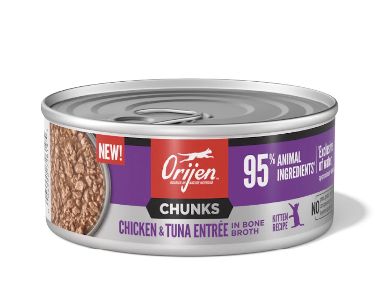 Orijen 渴望 奢華鮮肉系列 幼貓雞肉吞拿魚罐 85g