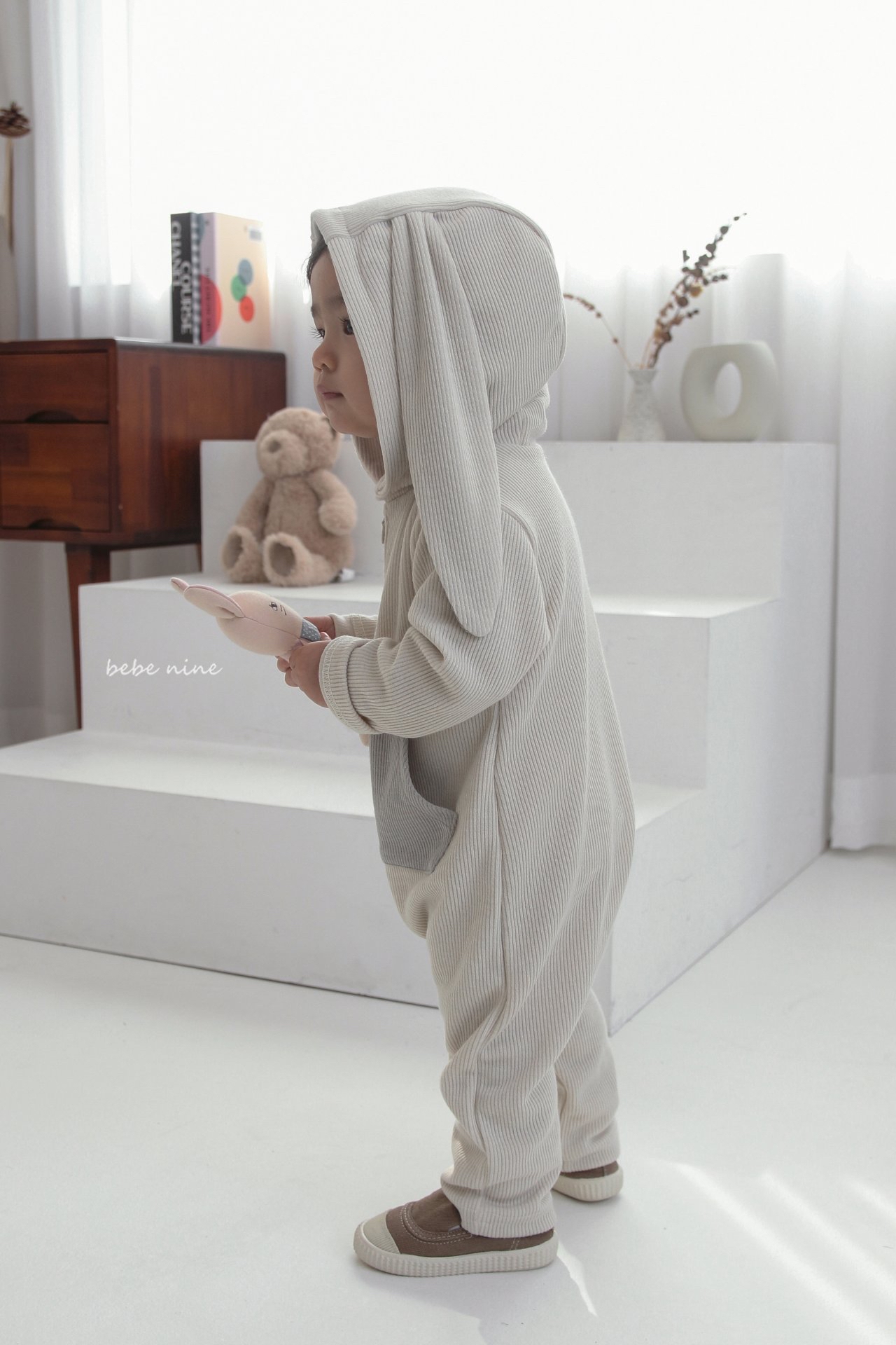 🌸預訂 韓國直送🌸🇰🇷Bebenine兩色小兔恐龍造型連身服