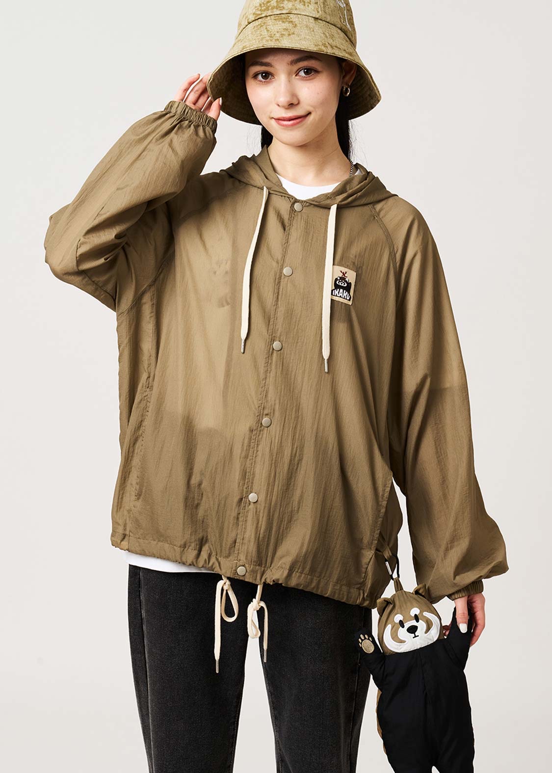 日本預訂📍黑豆人/小熊貓公仔收納風褸外套  不包郵