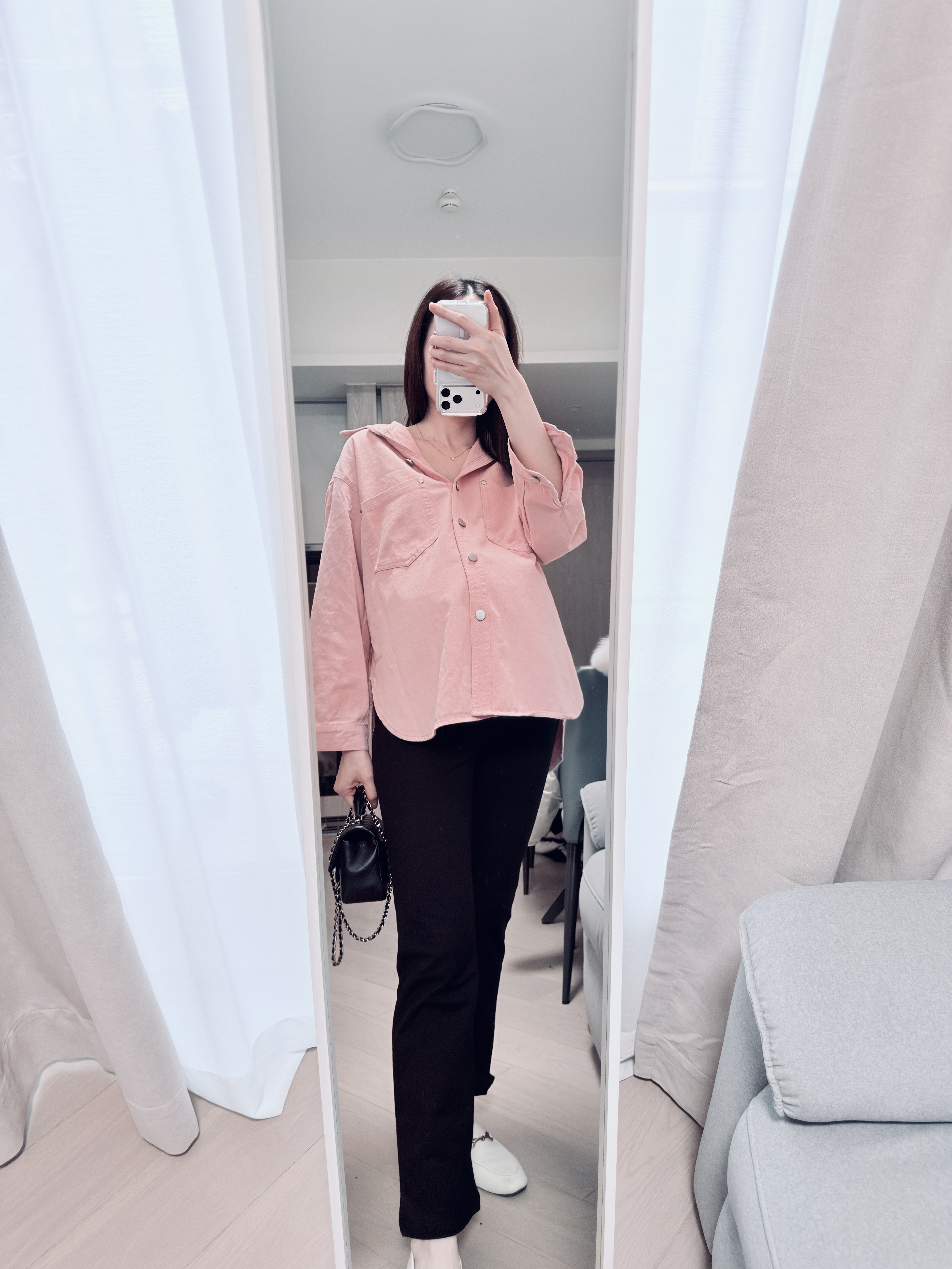 Pink Blossom Denim jacket