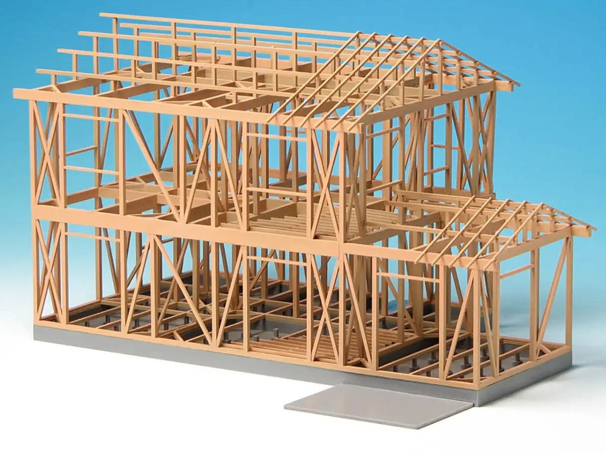 1/50 Wooden Frame Model Renewal Version