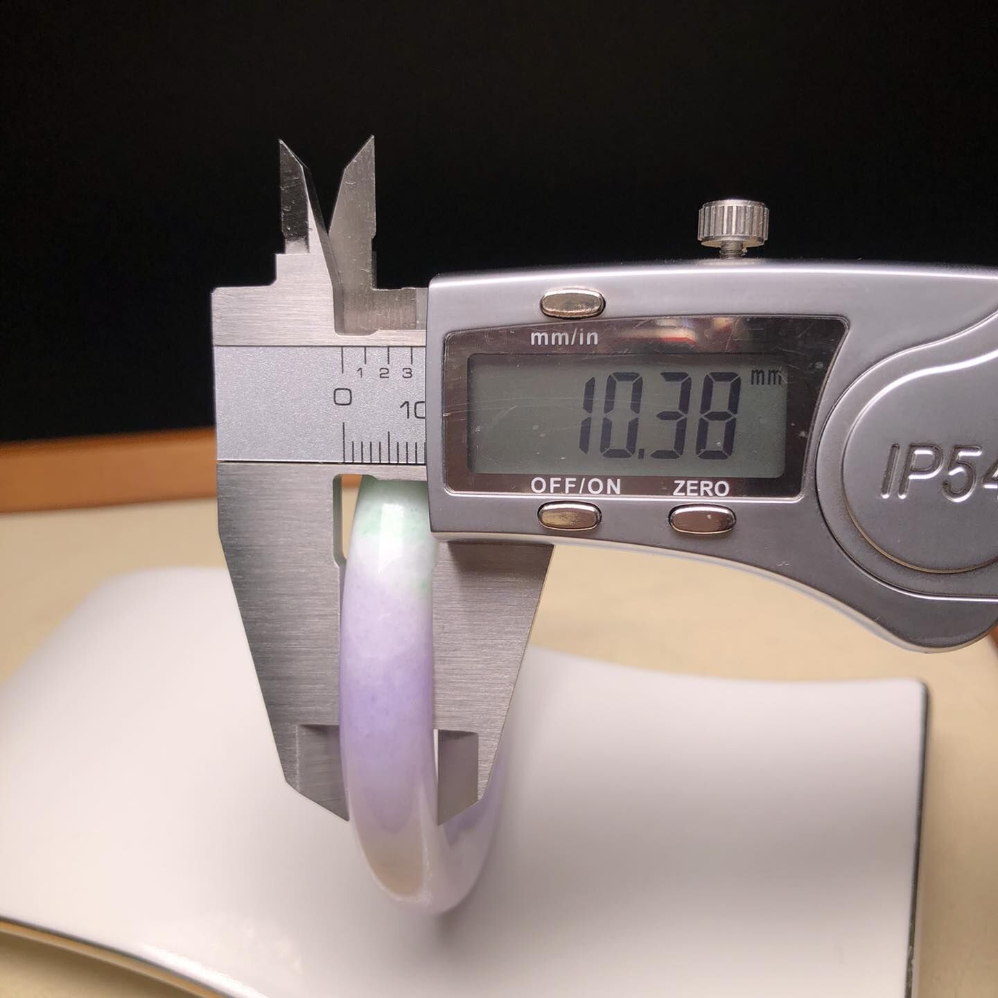 紫底飄翠手鐲55.3mm